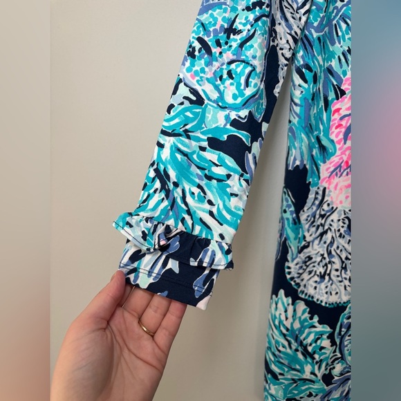 Lilly Pulitzer Party‎ In Paradise Girls Mini Sophie Ruffle Dress XL (12-14) - Picture 5 of 9